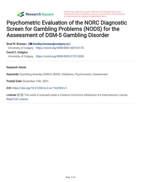 gambling research|gambling assessment pdf.